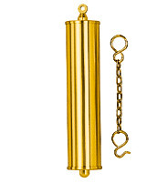 Brass Dummy weight shells 105 x 25mm with 155mm long brass chain 