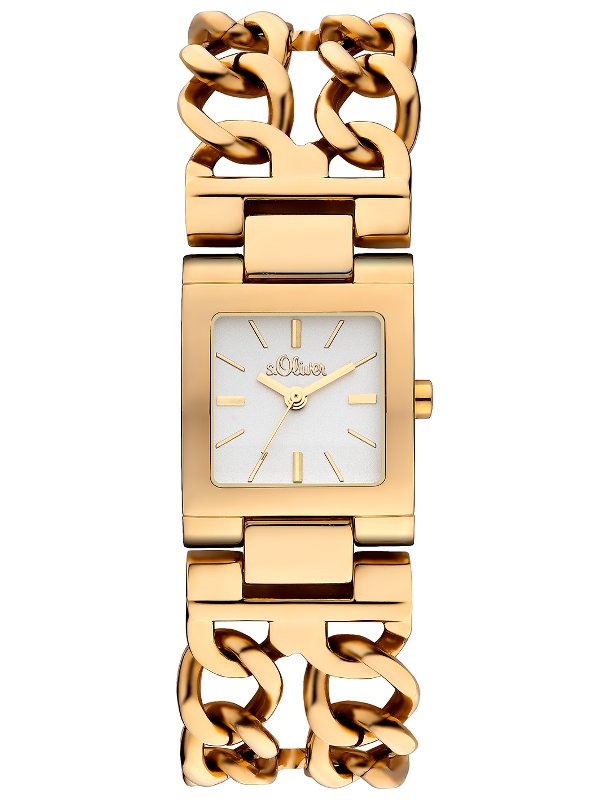 s.Oliver Edelstahlband IP gold SO-2197-MQ