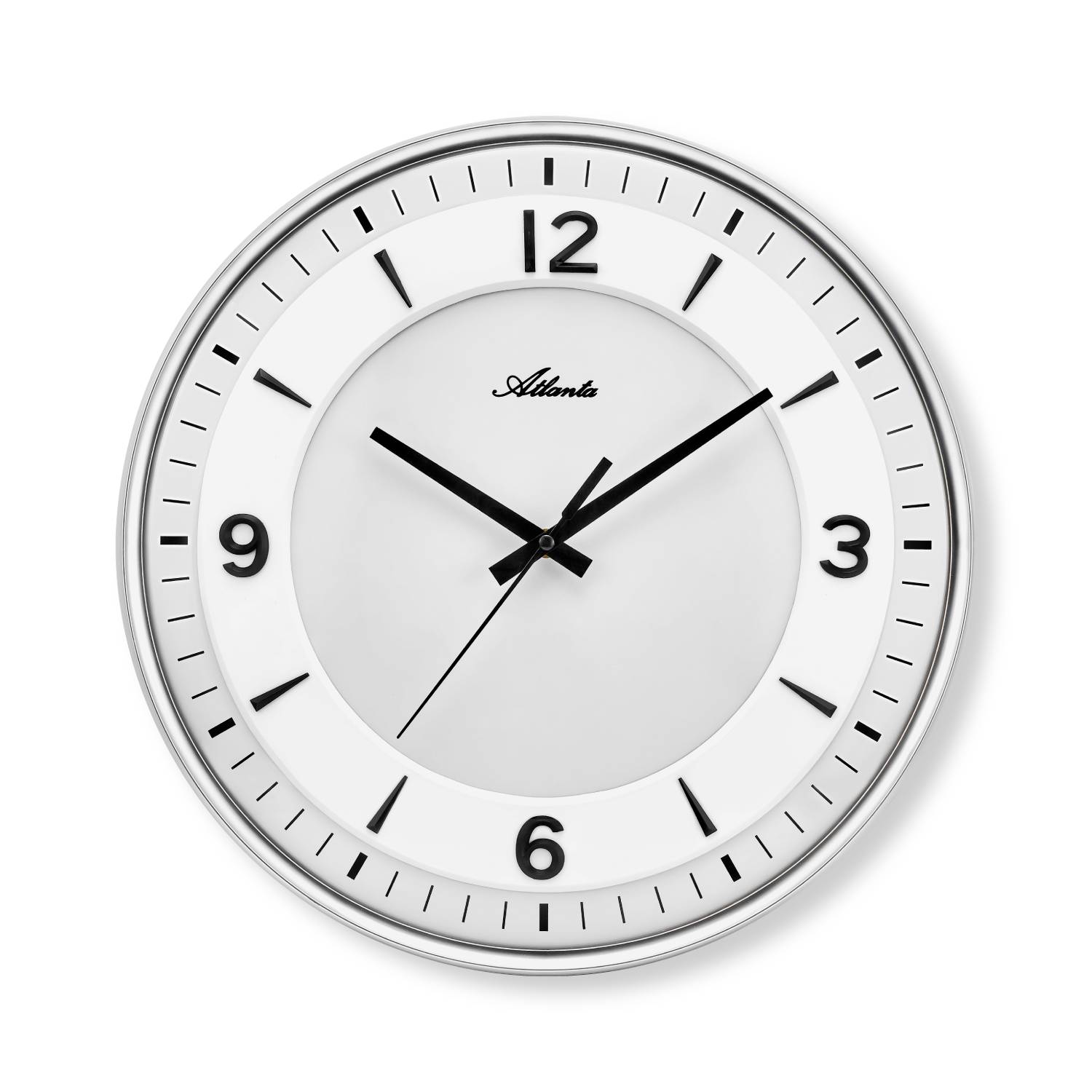 Atlanta 4551/19 Quarzwanduhr silber
