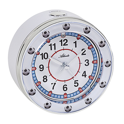 Atlanta 1982/0 F révail à quartz blanc avec les ballons de foot