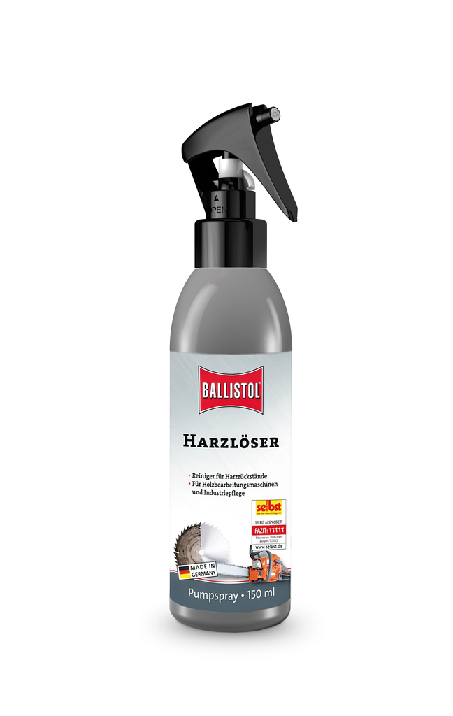 BALLISTOL resin remover, 150ml - dissolves burnt-in resin residues