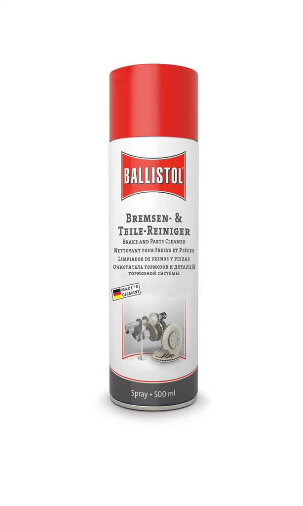 BALLISTOL Bremsen- und Teilereiniger, 500ml - entfernt Öl, Fett, Klebstoffreste u.v.m.