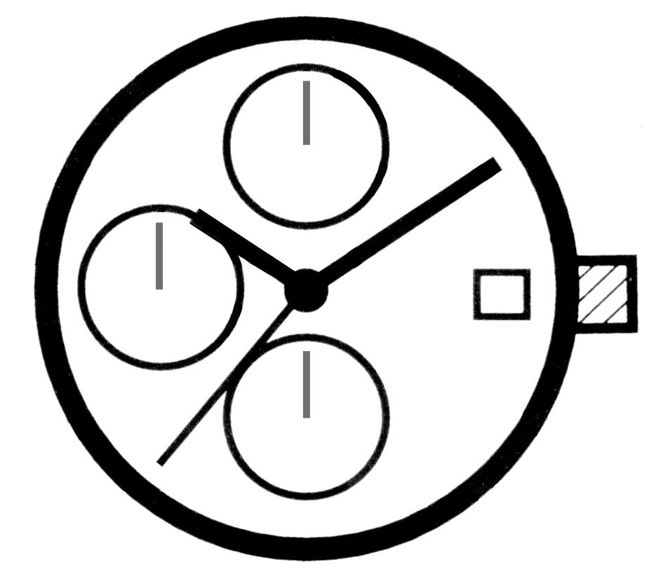 Kleinuhrwerk Quarz Seiko 8T67
