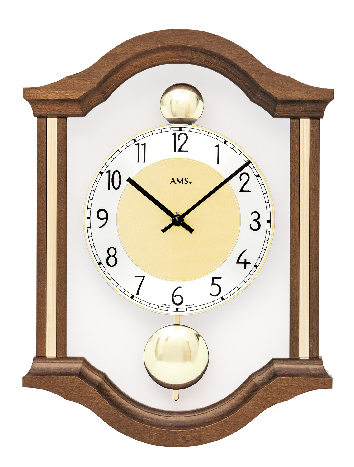 AMS Quarz-Doppelpendeluhr W7447/1