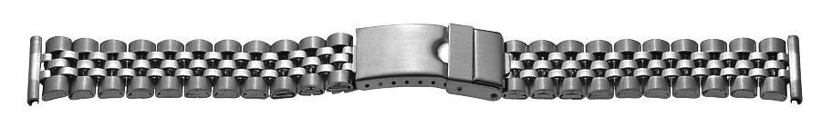 Metal band, stainless steel, 20 mm, steel, brushed/polished