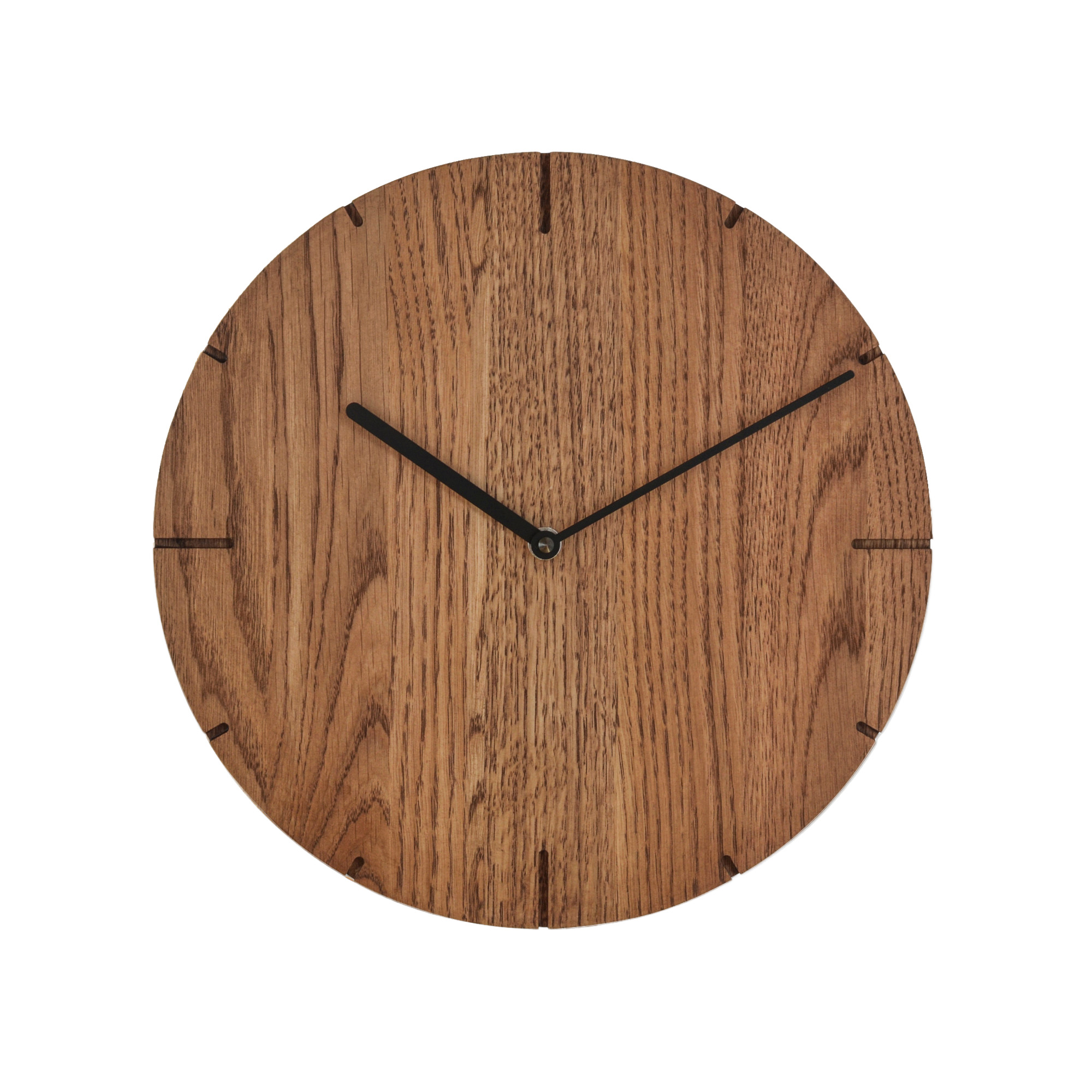 AMS natuhr Funk-Wanduhr Solide, Eiche dunkel F4002D