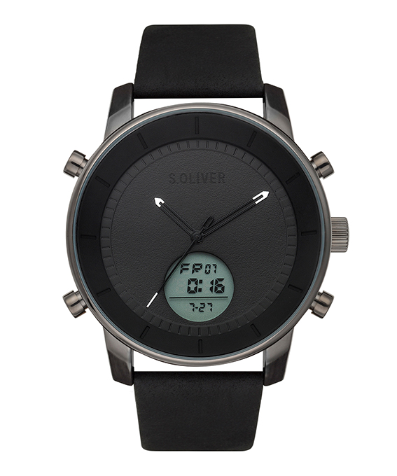 s.Oliver Lederband schwarz SO-3620-LD