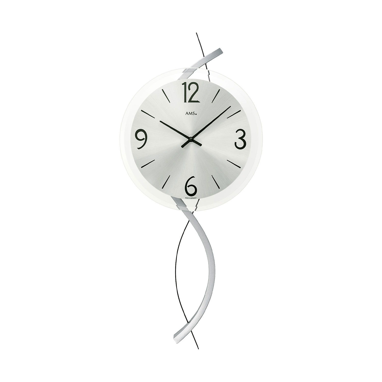 AMS Quarz-Wanduhr W9718