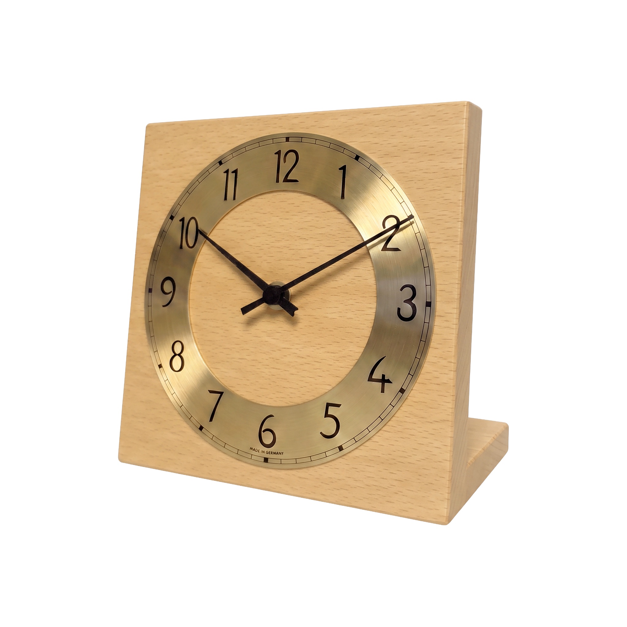 AMS natuhr Funk-Tischuhr Knick, Buche F5400B