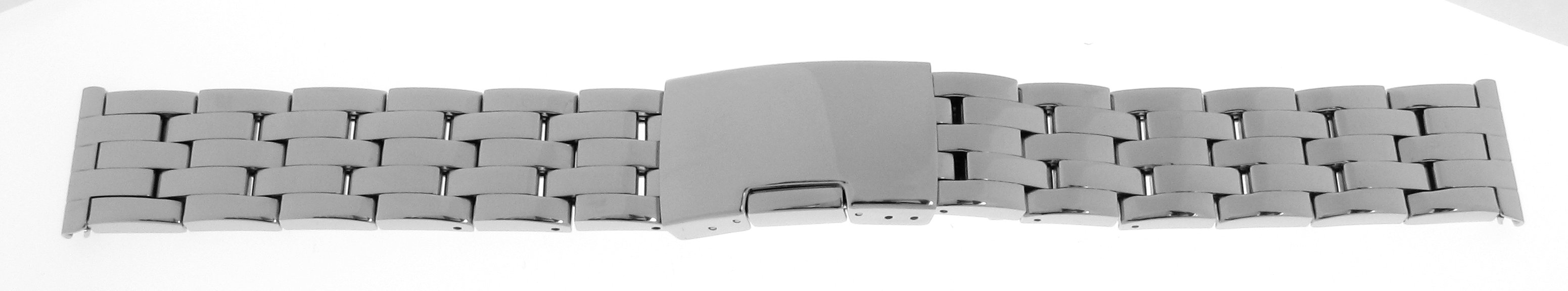 Metal band, stainless steel, 20 mm, steel, polished