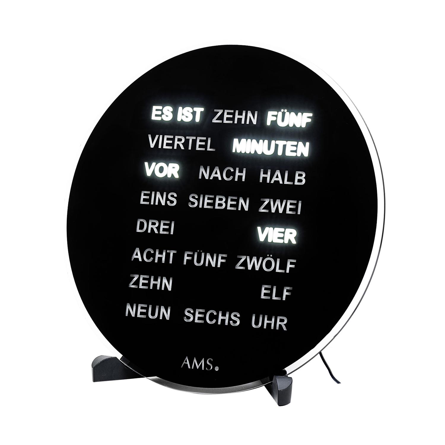 AMS Tisch- und Wanduhr T1285