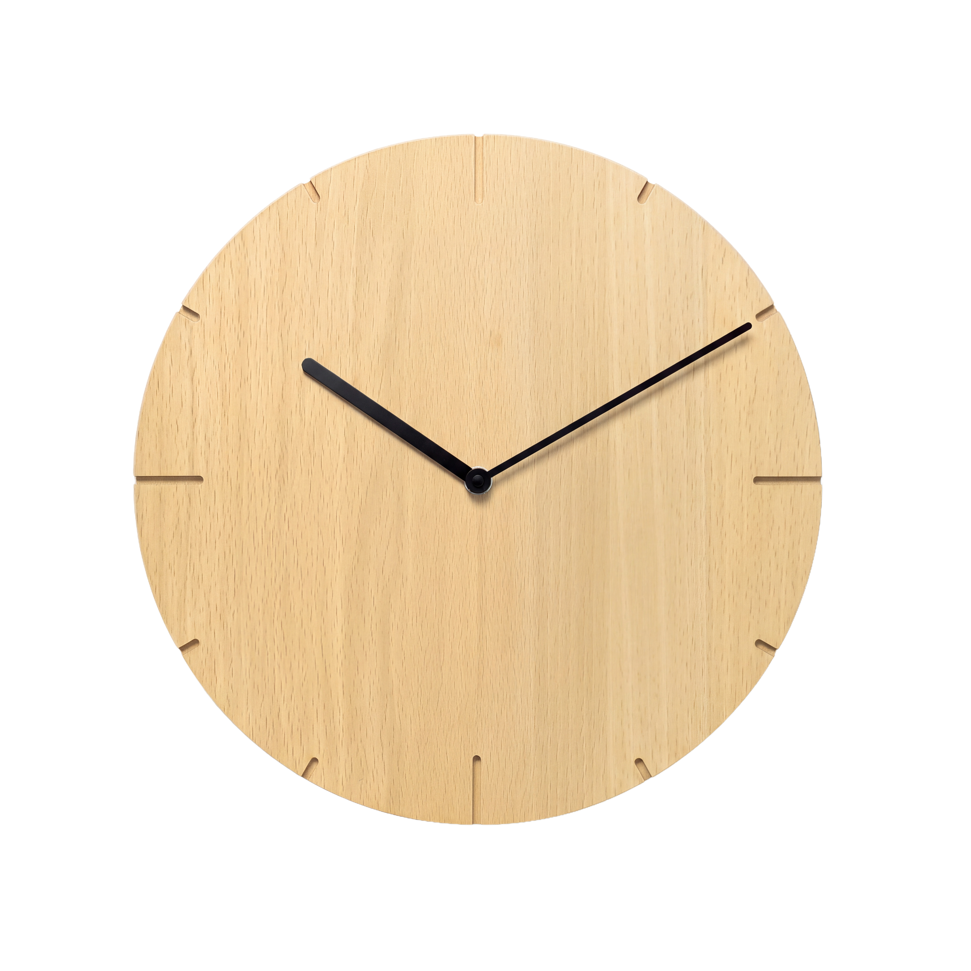 AMS natuhr Funk-Wanduhr Solide, Buche F4002B