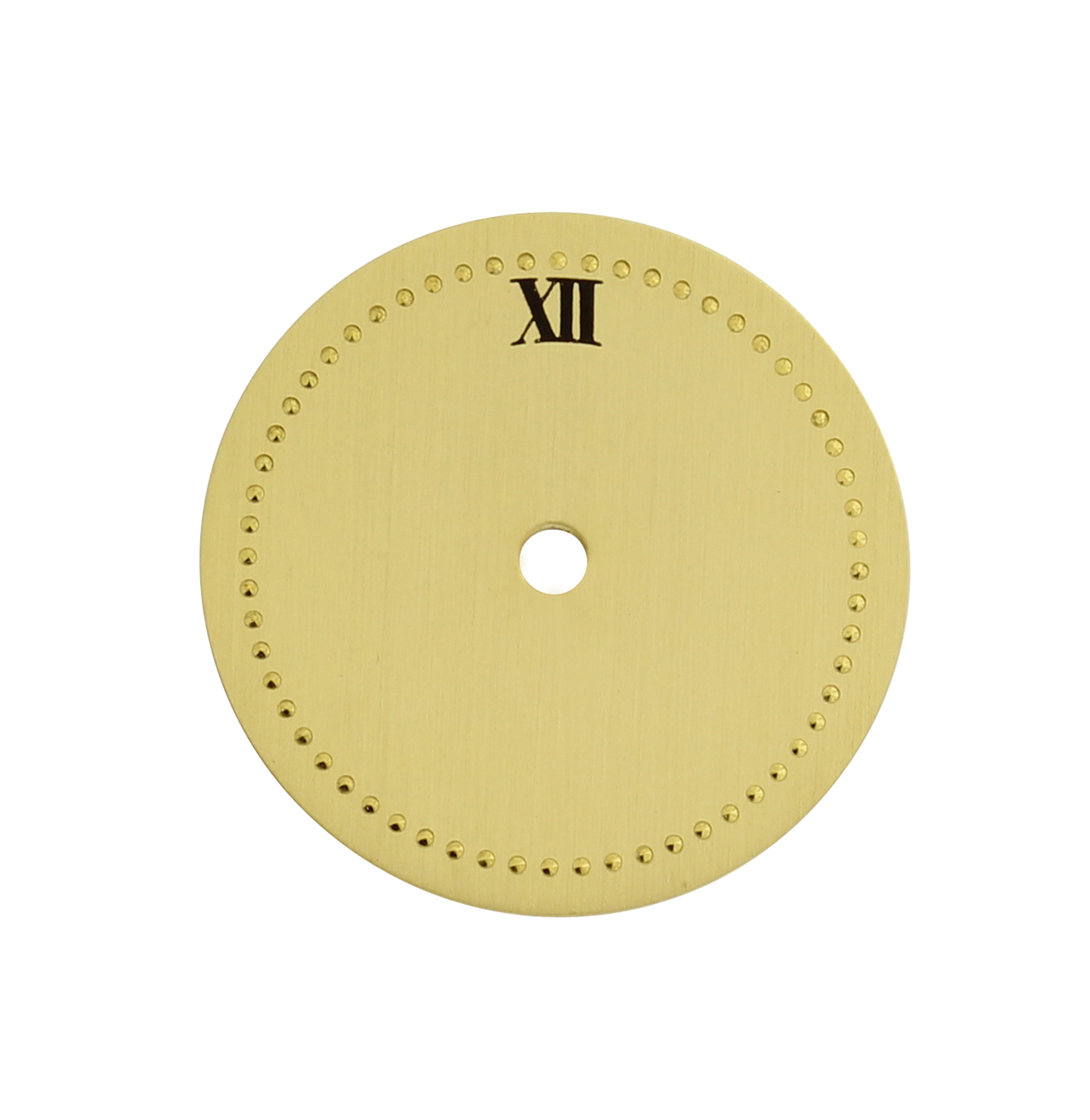 Dial INT 1977-4 Ø 17mm, yellow, Roman 12