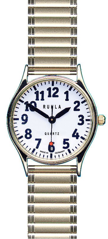 Uhren Manufaktur Ruhla - special watch - extra large digits - rich in contrast - for visually impaired people