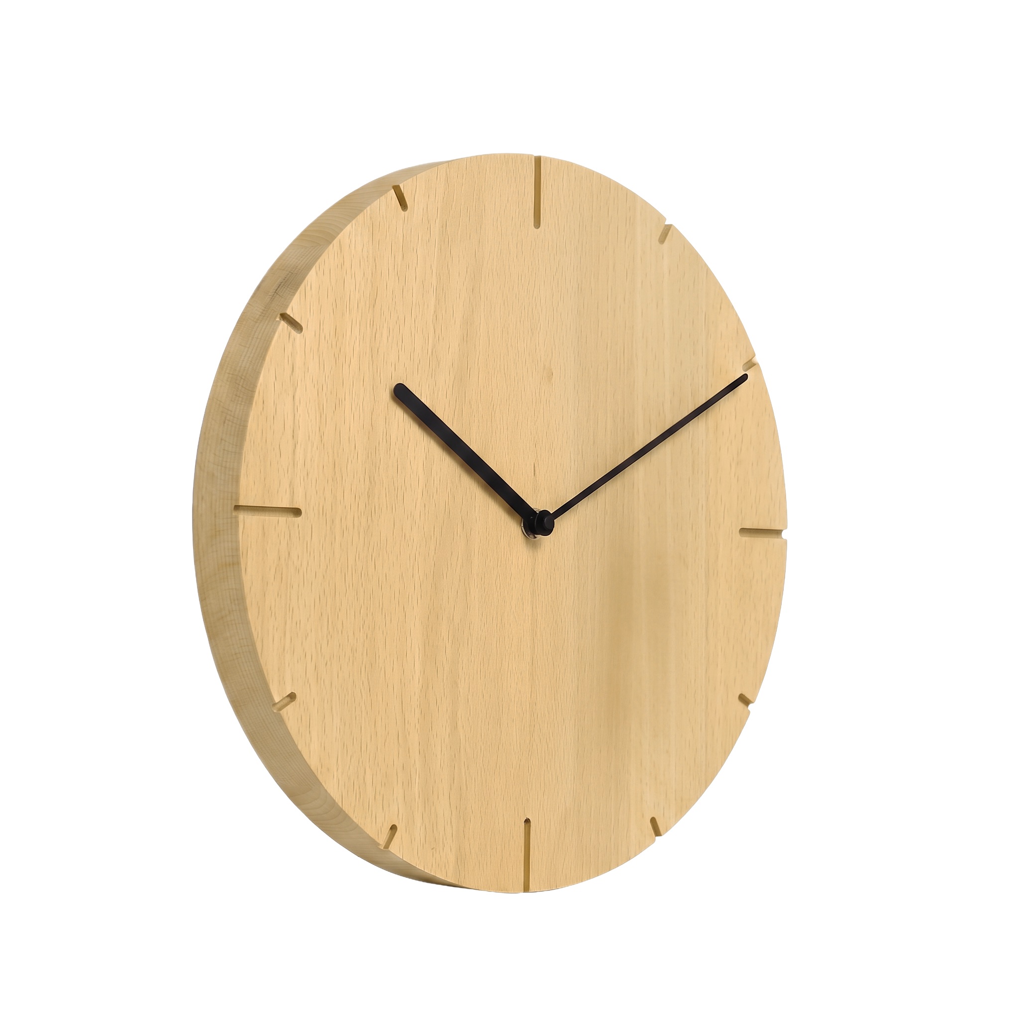 AMS natuhr Funk-Wanduhr Solide, Buche F4002B