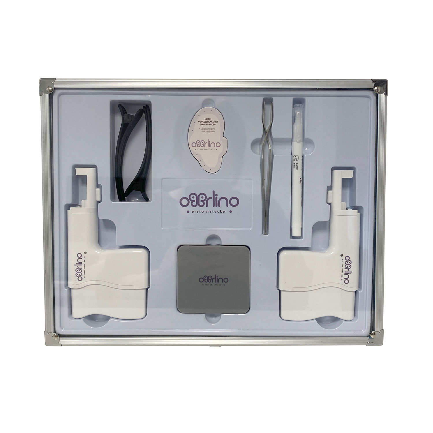Ohrlino Erstohrstecker Grundsortiment mit Steckern und Zubehör