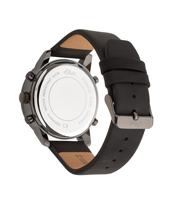 s.Oliver Lederband schwarz SO-3620-LD