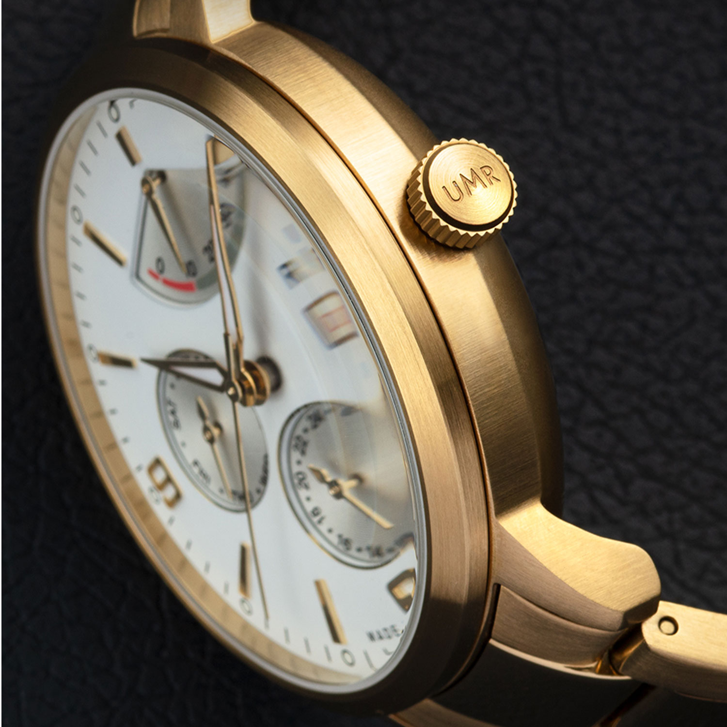 Uhren Manufaktur Ruhla - Armbanduhr Automatik - gold-weiß