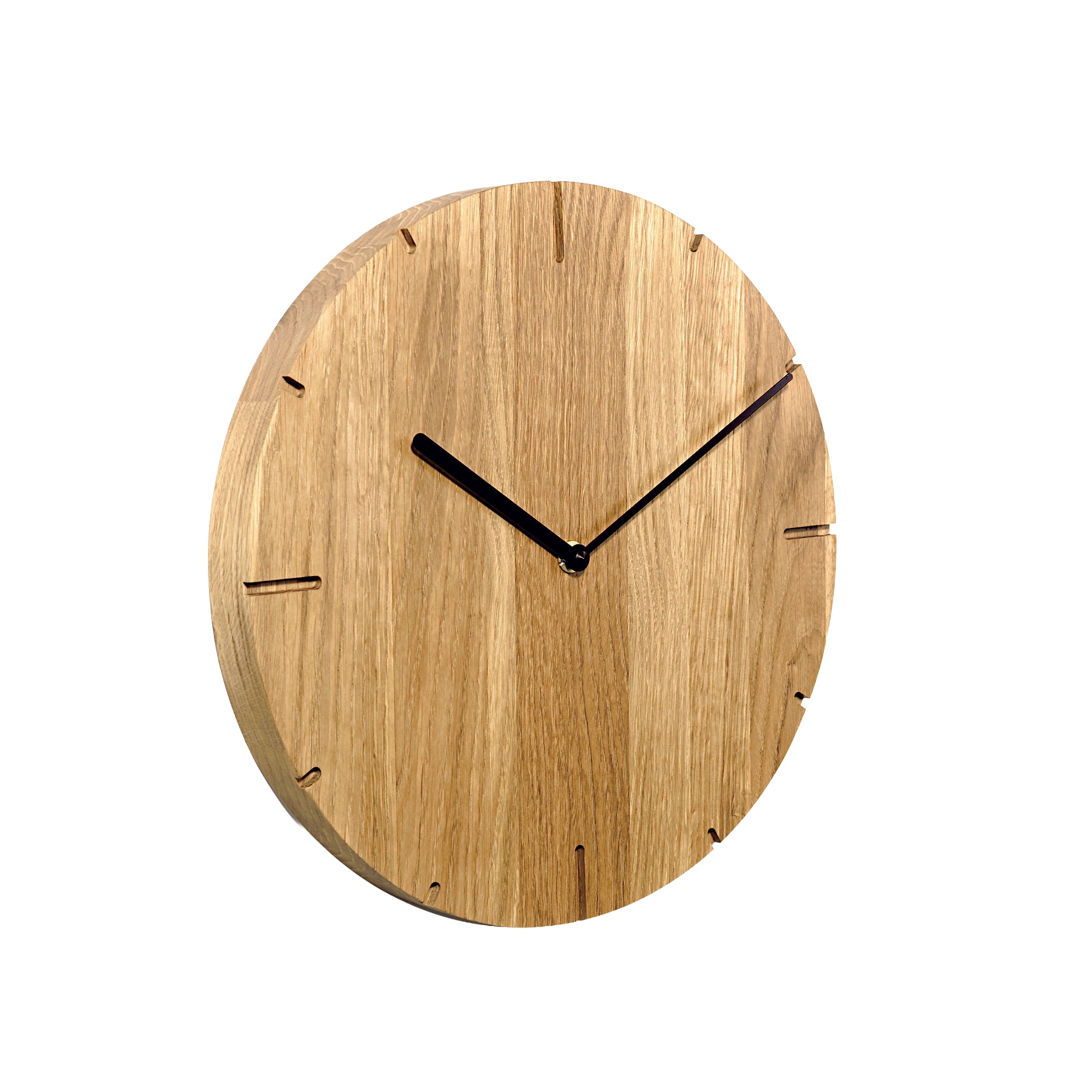 AMS natuhr Funk-Wanduhr Solide, Eiche F4002