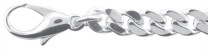 Collier argent 925/-, armure plate 50 cm