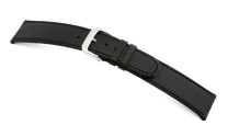 Leather strap Louisville 20mm black sleek