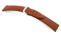 Bracelet-montre en cuir Arezzo 22mm cognac, lisse