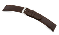 Bracelet-montre en cuir Louisville 18mm moka lisse