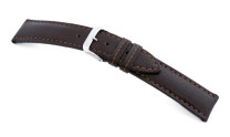 Bracelet-montre Pueblo en cuir de buffle 20mm moka