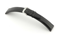 Bracelet-montre en cuir Idaho 18mm noir