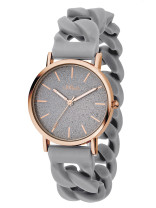 s.Oliver bracelet de montre silicone gris SO-3398-PQ