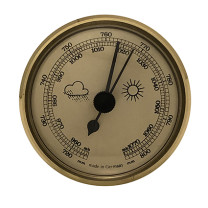 Baromètre instrument météo pour monter Ø 85mm, doré