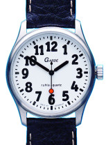 Uhren Manufaktur Ruhla - special watch - extra large digits - rich in contrast - for people with poor eyesight