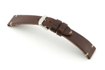 Bracelet cuir Richmond 20 mm acajou vintage