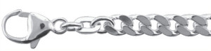 Collier silver 925/-, curb chain 50 cm