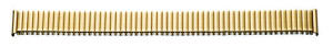 Bracelet métallique flexible en acier inoxydable 10-12 mm, PVD doré, poli / mat avec maillons interchangeables