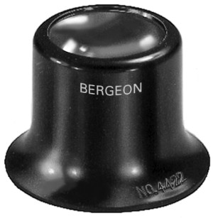 Watchmaker magnifier 4x, bi-convex lens Bergeon
