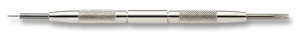 Outil aux barrette en acier avec pointe et fourchette standard, longueur 145 mm