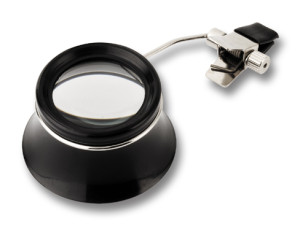 Binocular magnifier with clip 5x