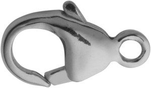 Snap hook domed stainless steel 9,00 mm stamped