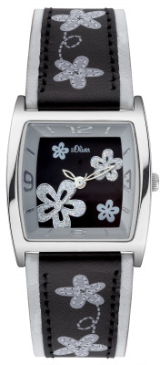 s.Oliver bracelet-montre noir SO-1971-LQ