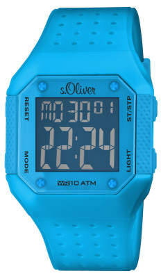 s.Oliver bracelet-montre plastique turquoise SO-2439-PD