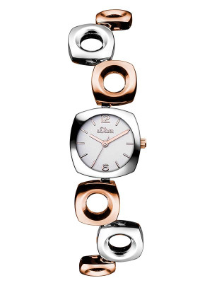 s.Oliver stainless steel silver/ rosegold SO-3012-MQ