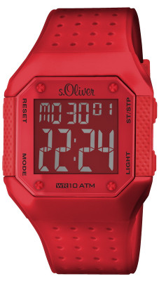 s.Oliver bracelet-montre plastique rouge SO-2441-PD