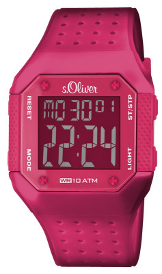s.Oliver bracelet-montre plastique rose SO-2438-PD