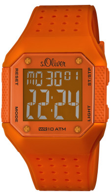 s.Oliver bracelet-montre plastique orange SO-2444-PD