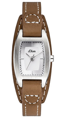 s.Oliver bracelet-montre en cuir brun SO-2929-LQ