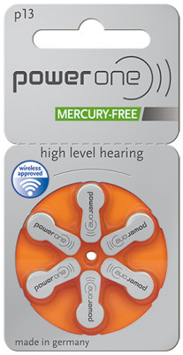 Power One 13 Hearing Aid Coin Cell