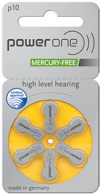 Power One 10 pile bouton pour l'appareil auditif