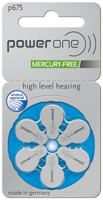 Power One 675 Hearing Aid Coin Cell