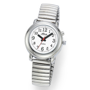 Atlanta 8915/19 silver speaking wristwatch